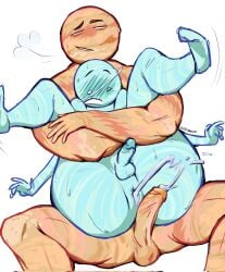 ass completely_nude cum cum_in_anus cumshot jupiter_(solarballs) lifting_legs penis solarballs uranus_(solarballs)