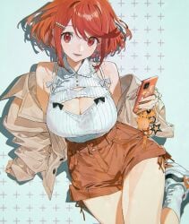 casual_clothes large_breasts pyra_(xenoblade) xenoblade_chronicles_2