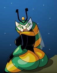 2026 2026s ass_focus back_view big_ass big_breasts insect_wings lipstick looking_back mlaatr my_life_as_a_teenage_robot nickelodeon nicktoons robot robot_woman simple_background solo space stars vexus