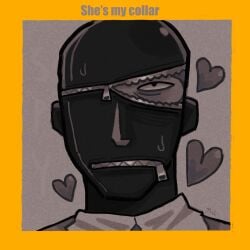 gimp gimp_mask mask masked_male spy_(team_fortress_2) sweating team_fortress_2