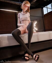1girls 2026 3d 3d_(artwork) alternate_version_available andavaverse bed bed_sheet bedroom blender blonde blonde_female blonde_hair breasts clothed clothing darcy_redd female female_focus female_only glasses hi_res high_quality highres legwear lewdrex looking_at_viewer masturbating masturbation medium_breasts nipples nipples_visible_through_clothing petite petite_body petite_female red_glasses rubbing rubbing_pussy shirt sitting slim_waist small_breasts smile smiling tease teasing thigh_highs watermark
