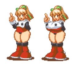 big_thighs big_tits edited_official_artwork mega_man roll self_upload short_skirt shortstack