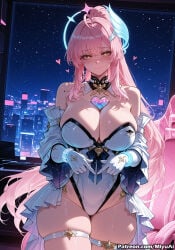 1girl aemeath_(wuthering_waves) ai_assisted ai_generated bangs bare_shoulders blush breasts cleavage closed_mouth cowboy_shot curvaceous curvy curvy_female curvy_figure eyebrows_visible_through_hair female gloves heart highleg jewelry large_breasts leotard long_hair looking_at_viewer miyuai night night_sky pink_hair sky smile solo star_(sky) starry_sky symbol-shaped_pupils tacet_mark_(wuthering_waves) thick thick_ass thick_butt thick_hips thick_legs thick_thighs thighhighs thighs very_long_hair voluptuous voluptuous_female white_gloves wide_hips wide_thighs wuthering_waves yellow_eyes