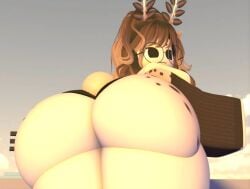 1girl 1girls alternate_version_at_source alternate_version_available artist_request ass ass_focus big_ass big_ass_(female) bubble_ass bubble_butt bunny jorunna_parva original_character posing roblox roblox_avatar roblox_background roblox_studio robloxian sea_bunny showing_ass showing_off tagme