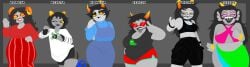 2026 6girls alien alien_female alien_girl animal_ears aradia_megido ass ass_chart ass_focus big_ass black_hair black_lips black_pants cat_ears chart chubby chubby_female clothing curly_hair curvy curvy_female digital_media_(artwork) dress exaggerated_anatomy feferi_peixes female female_focus female_only fishnets from_behind green_clothing grey_background grey_body grey_skin group hand_on_hip height_difference homestuck homestuck_troll horn huge_ass itsjustsarco kanaya_maryam lineup lips long_hair looking_at_viewer looking_back massive_ass ms_paint_adventures multiple_girls nepeta_leijon orange_horns pale-skinned_female pale_skin panties pick_your_poison presenting red_clothing shiny shiny_clothing short_female short_hair simple_background smile smiley_face standing striped_pants sweat sweating sweaty sweaty_ass sweaty_body tail tall_female taller_female teasing terezi_pyrope text thick thick_thighs voluptuous vriska_serket wide_hips yellow_sclera