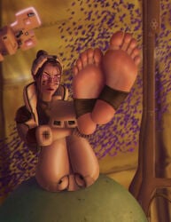 barefoot deivhoyna feet foot_fetish marathon_(bungie) soles thief_(marathon) toes