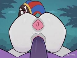 1boy 1girls animated anus ass ass_focus fitletter jax_(the_amazing_digital_circus) looking_back pomni_(the_amazing_digital_circus) pussy sound tagme the_amazing_digital_circus vaginal_penetration video white_body white_skin