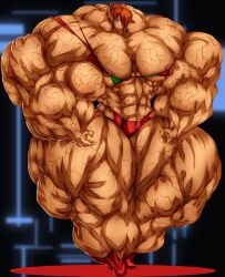 abs asuka_langley_sohryu b9tribeca biceps breasts female muscles muscular muscular_arms muscular_female muscular_legs muscular_thighs neon_genesis_evangelion pecs