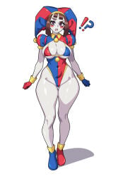 1girl 2026 2d 2d_(artwork) 2d_artwork alternate_costume big_boobs big_breasts big_thighs bikini bikini_top blue_eyes breasts brown_hair cute digital_circus fanart female female_focus female_only focus fortnite full_body glitch_productions huge_breasts huge_thighs illustration jester jester_outfit large_breasts large_thighs looking_at_viewer only only_female pomni pomni_(tadc) pomni_(the_amazing_digital_circus) potatoartox red_eyes short_hair simple_background solo solo_female solo_focus the_amazing_digital_circus thick thick_legs thick_thighs thigh_highs
