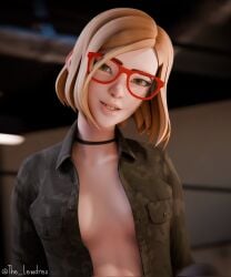 1girls 2026 3d 3d_(artwork) alternate_version_available andavaverse bed bed_sheet bedroom blender blonde blonde_female blonde_hair breasts cleavage close-up clothed clothing darcy_redd female female_focus female_only glasses hi_res high_quality highres jacket legwear lewdrex looking_at_viewer masturbating masturbation medium_breasts petite petite_body petite_female red_glasses rubbing rubbing_pussy shorts sitting slim_waist small_breasts smile smiling tease teasing thigh_highs watermark