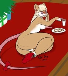 1futa anthro breasts christmas clothing cookie eyewear female food footwear furry futanari glasses hair holidays mammal mamori_sweets milk mostly_nude mouse murid murine nightfaux plate rat_tail ribbons rodent socks solo solo_futa soulblader tail_bow tail_ribbon