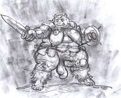 2021 2_horns angry anthro armor armwear bag balls belly belt big_balls big_breasts biped boss_monster bovid breasts caprine clothed clothing erection futanari genitals goat greyscale gynomorph holding_object holding_weapon horn huge_breasts humanoid_genitalia humanoid_penis intersex knee_pads leg_warmers leggings legwear mammal mature_anthro mature_gynomorph mature_intersex melee_weapon monochrome monster montgomery_tubercles nipples nude old open_mouth overweight overweight_anthro overweight_futanari overweight_gynomorph overweight_intersex penis pouch_(disambiguation) sagging_balls saggy_balls shield signature simple_background solo standing sword teeth thick_penis thick_thighs toriel traditional_media_(artwork) undertale vein veiny_penis video_games warrior watermark weapon wide_hips wittless-pilgrim