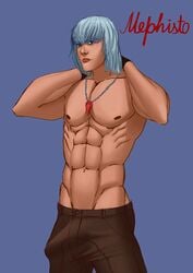 1boy abs dante devil_may_cry male_only mephisto mephisto(artist) tagme