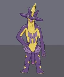 amped_toxtricity creamytails erect erection long_penis male male_only penis pokemon purple_skin scales slimey standing toxtricity wet wet_body yellow_skin