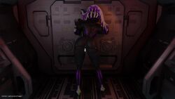 1girls 3d alien_girl animated facelesstrigger no_sound presenting pussy saryn_(warframe) saryn_prime_(warframe) tagme thick_thighs video warframe