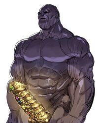 1boy abs alien alien_boy avengers avengers:_infinity_war bald bald_man bow999 gem gold golden_penis humanoid infinity_dildo infinity_gauntlet infinity_penis jewelry male male_only marvel marvel_cinematic_universe mature mature_male muscular purple-skinned_male purple_skin shiny solo supervillain thanos white_background yaoi