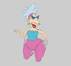 bunny_bravo cartoon_network i_love_old_women johnny_bravo_(series) looking_behind milf thigh_sex unseen_male_face yoga_pants