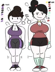 2020 2girls age_difference airpods big_breasts black_hair blush booty_shorts brown_hair busty character_sheet cleavage clothing confident facing_viewer female female_only fit fit_female frown hairband huge_breasts jaiden jaiden_animations jaiden_dittfach jaidens_mom large_breasts legs legs_together looking_at_viewer lynn_dittfach mature mature_female milf mob_face mother_and_daughter multiple_girls necklace nervous older_woman_and_younger_girl ponytail shoes short_hair shorts slobbyslapper smile smug smug_smile socks sssir sssir8 standing sweat tank_top text thick_legs thin_waist tied_hair white_background white_skin workout_clothes youtube youtuber