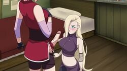 dinaki futa_on_female futanari ino_yamanaka kneeling naruto naruto:_the_last naruto_(series) naruto_shippuden sakura_haruno