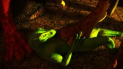 3d 4boys animated diablo_the_rex dinosaur foot_fetish raptor sound video