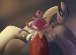 ambiguous_penetration avian belly big_belly big_penis bodily_fluids cum cum_belly cum_in_pussy cum_inside cumsplosion domestic_cat duo expansion felid feline felis female feral feral_on_feral fur genital_fluids genitals happy hi_res huge_cock inflation legendary_pokémon lugia lynxbrush male mammal mew nintendo open_mouth penetration penis pink_body pink_fur pokemon pokemon_(species) pussy questionable_consent simple_background size_difference size_play straight vein veiny_penis video_games wings