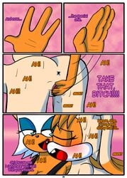 comic fingering otakon page_4 rape rouge_the_bat sonic_(series) sonic_the_hedgehog_(series) vanilla_the_rabbit yuri