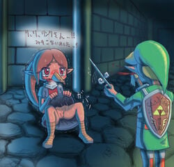 1girls blush command_melody forced hypnosis link medli mind_control nintendo nosebleed pussy rape spread_legs straight_hair sweat the_legend_of_zelda the_wind_waker toon_link upskirt wind_waker young