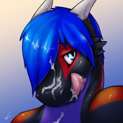 cum cum_in_mouth cum_inside cum_on_face cynicalstarr dragon male male_dragon male_only messy scalie tongue