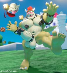 3d 5_fingers 5_toes anthro balls blep blush boo_(mario) bowser circumcised cock_ring digital_media_(artwork) erection exhibitionism feet fingers foot_fetish fungus fur genitals humanoid_feet humanoid_genitalia humanoid_penis koopa male male_only mario_(series) multicolored_body multicolored_fur muscular muscular_anthro muscular_male mushroom nintendo nipples nude pecs penis reptile scalie scenery solo super_mario_bros. toes tongue tongue_out turtle video_games zhecklar