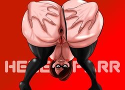 1girls anus ass big_breasts disney elastic elastigirl guyvanity helen_parr heroine latex pixar pussy smooth_skin spread_pussy spreading spreading_ass superheroine the_incredibles