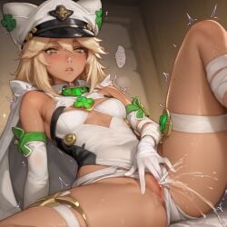 ahe_gao ai_generated bigrx cumming guilty_gear orgasm pussy_juice ramlethal_valentine runny_makeup saliva tears