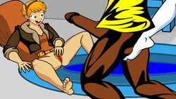 ballbusting big_penis cbt cock_and_ball_torture crossover dark-skinned_male dark_skin dc dc_comics doreen_green ffm_threesome interracial leslie_willis livewire luke_cage marvel marvel_comics masturbation squirrel_girl squirrel_girl_(marvel) superblast superhero superheroine supervillain unseen_male_face voyeur