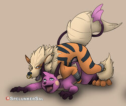 arcanine archy canid canine colored duo feral genitals hi_res irongut male mammal nintendo penis pokemon pokemon_(species) rai raichu rodent sal sex sketch spelunker video_games