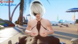 1boy 1girls 3d animated areolae beach big_ass bikini blindfold blowjob breasts cum cum_on_breasts cum_on_face cum_on_penis dark-skinned_male dark_skin erect_penis erection fellatio handjob holding_hand huge_breasts interracial lies1410 light-skinned_female light_skin male_pov moaning music nier:_automata nier_(series) nipples outdoors paizuri pawg penetration penis pov reverse_cowgirl_position sex sound suzy_qlewd swimsuit tagme vaginal_penetration video voice_acted white_hair yorha_2b