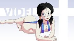 1girls 2020 :d arms artist_name ass bare_legs barefoot biceps black_hair blue_eyes blue_sling_bikini breast_press breasts bubble_ass bubble_butt character_name curvaceous curvy curvy_body curvy_female curvy_figure curvy_hips dat_ass dragon_ball dragon_ball_z feet female female_focus female_only female_solo hips human laying_down laying_on_breasts laying_on_side legs lesothender looking_away looking_pleasured looking_up open_mouth sling_bikini smile smiling soles solo solo_female solo_focus thick_ass thick_hips thigh_gap thighs thong thong_bikini twintails videl watermark wide_hips