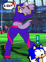 2020_tokyo_olympics anger_vein annoyed annoyed_expression athletic_anthro athletic_female big_butt blaze_the_cat bubble_ass bubble_butt catgirl feline female female_focus fully_clothed hedgehog japan large_ass large_butt little-gray-bunny looking_at_another looking_at_each_other looking_back mammal mammal_humanoid mario_and_sonic_at_the_olympic_games nosebleed rugby sonic_(series) sonic_the_hedgehog sport sports_uniform sportswear stretching sweat sweating thekaimaster07 tight_clothes tight_clothing tokyo