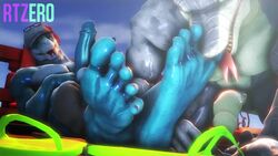 2boys 3d 5_toes animated anthro balls blue_eyes blue_skin erection flip_flops foot_fetish foot_focus furry furry_only gay humanoid_feet humanoid_penis mp4 muscular muscular_male no_sound rtzero scalie throbbing_balls throbbing_penis toe_sucking video white_sclera yaoi