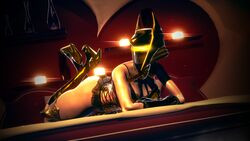 1girls 3d 3d_(artwork) ass bed bedroom big_breasts bungie destiny_(game) female female_only gloves glowing guardian_(destiny) helmet high_heel_boots solo solo_female sonicfreak thick_thighs thighs warlock_(destiny) wide_hips