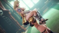 16:9 2girls 3d animated areolae ass big_ass big_breasts blonde_hair breasts cunnilingus female female_only isabella_valentine large_breasts long_hair milf nipples noname55 oral shaking_legs shorter_than_30_seconds sophitia_alexandra soul_calibur sound source_filmmaker standing_cunnilingus video yuri