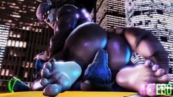 2boys 3d 3d_(artwork) 5_toes animated ass big_butt cobalt_(character) eating_ass feet gay griff_(rtzero) male male_only rtzero sound tagme video yaoi