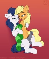 airfly-pony applejack_(mlp) digital_media_(artwork) equid equine female friendship_is_magic hasbro hi_res horse male mammal my_little_pony pony smooth_skin