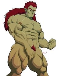 1boy bara bojack dragon_ball dragon_ball_z gay green_skin male_only ne0_navi nude nude_male race_of_hera yaoi