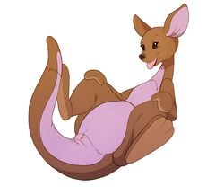 animate_inanimate anthro anus disney female genitals hi_res kanga kangaroo living_plushie macropod mammal marsupial mature_female nude plushie pussy simple_background solo straight_hair torinsangel winnie_the_pooh_(franchise) wugi