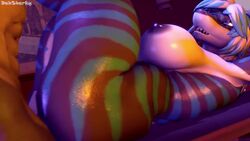 animated anthro big_breasts breasts dasharky3d female human_on_anthro interspecies missionary nika_sharkeh no_sound shark_girl tagme thick_thighs video