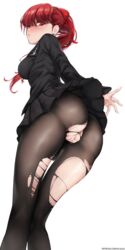 atlus cameltoe kasumi_yoshizawa kilalesi pantyhose persona persona_5 persona_5_royal pussy ripped_clothing source_request sumire_yoshizawa tagme