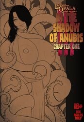 chapter_1 comic comic_cover devil_hs egyptian english english_text farah huge_breasts legend_of_queen_opala loqo:_in_the_shadow_of_anubis_iii_chapter_1 milf puffy_nipples swegabe tentacle tentacles_around_arms tentacles_around_legs tentacles_everywhere thick_thighs wide_hips