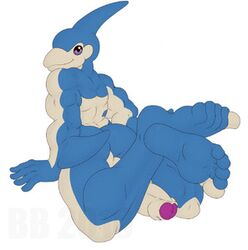 5_toes animated blackbear butt foot_focus male_only neo-spacian_aqua_dolphin penis yu-gi-oh! yugioh_gx