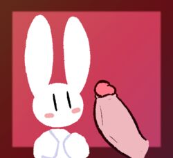 ambiguous_gender animated anthro big_penis blinking blush blush_stickers disembodied_penis duo erection fellatio fur genitals kissing kissing_penis lagomorph leporid long_ears male male/ambiguous mammal onomatopoeia oral penis penis_kissing rabbit rabblet short_playtime solo_focus sound_effects text white_body white_fur