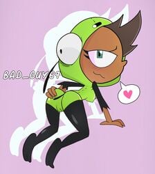 ass bad_guy69 butt clothed clothes female gir_(invader_zim) invader_zim looking_at_viewer nickelodeon recap_kid self_fondle solo tagme