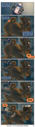 2boys absurd_res alphonse_(james_howard) anal anal_fingering anthro canid canine canis comic completely_nude dialogue domestic_cat duo felid feline felis fingering hi_res james_howard lube male male/male male_only mammal nude nude_male patreon richard_(james_howard) wolf yaoi